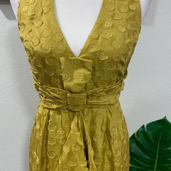BHLDN | Quillaree Tethered Dots Dress Yellow Size 2 NWOT - Picture 5 of 12
